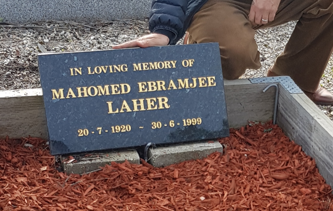 Mohammed Ebrahim Laher    (Manjra) 30 June 1999 Melbourne